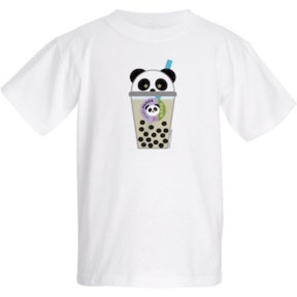 bengbuPANDA 100% Cotton Kid’s Boba Tea-Shirt - Picture 1 of 2